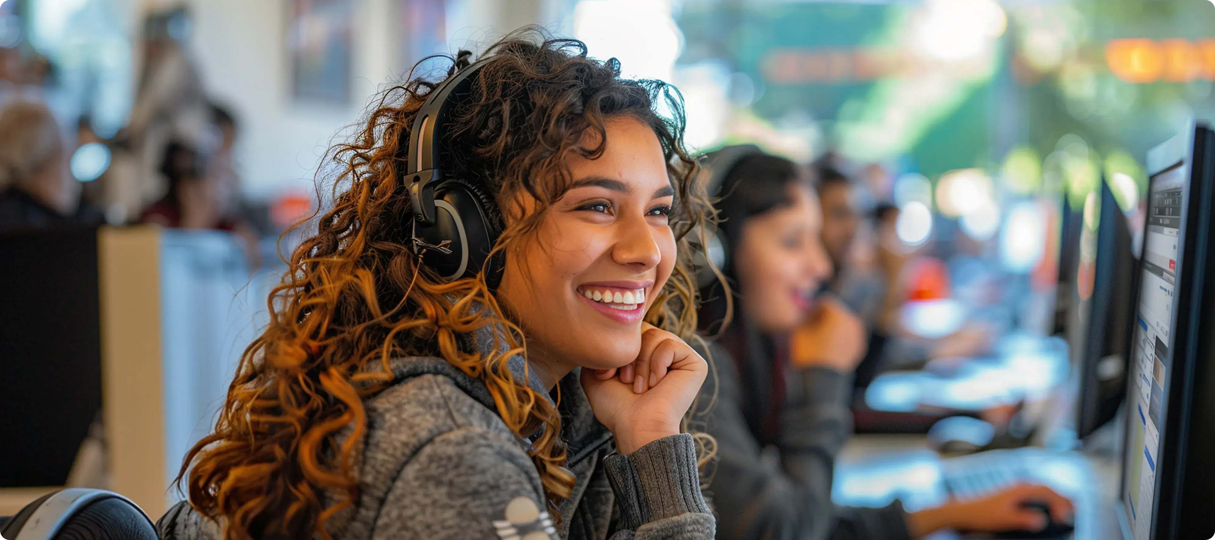 Call center girl